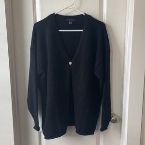 Women's Black Cardigan Sweater